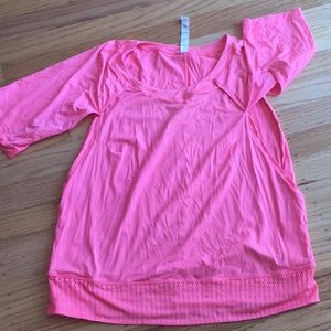 Lululemon running top with underarm ventilation